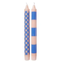 Butlers ART BOUGIE Stabkerze Checker 2er-Set- Kerzen