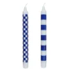 Butlers ART BOUGIE Stabkerze Checker 2er Set- Kerzen