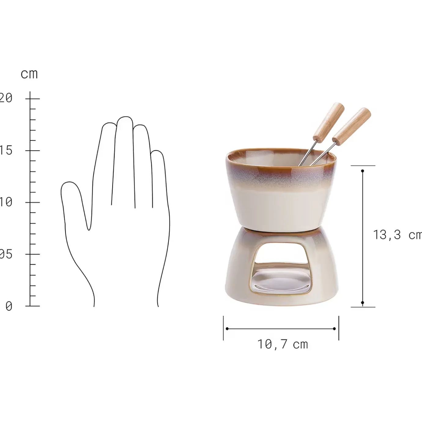 Butlers AU CHOCOLAT Mini-Fondue- Tassen & Becher