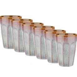 Butlers BERGAMO Latte Macchiato Tasse 6er-Set- Tassen & Becher
