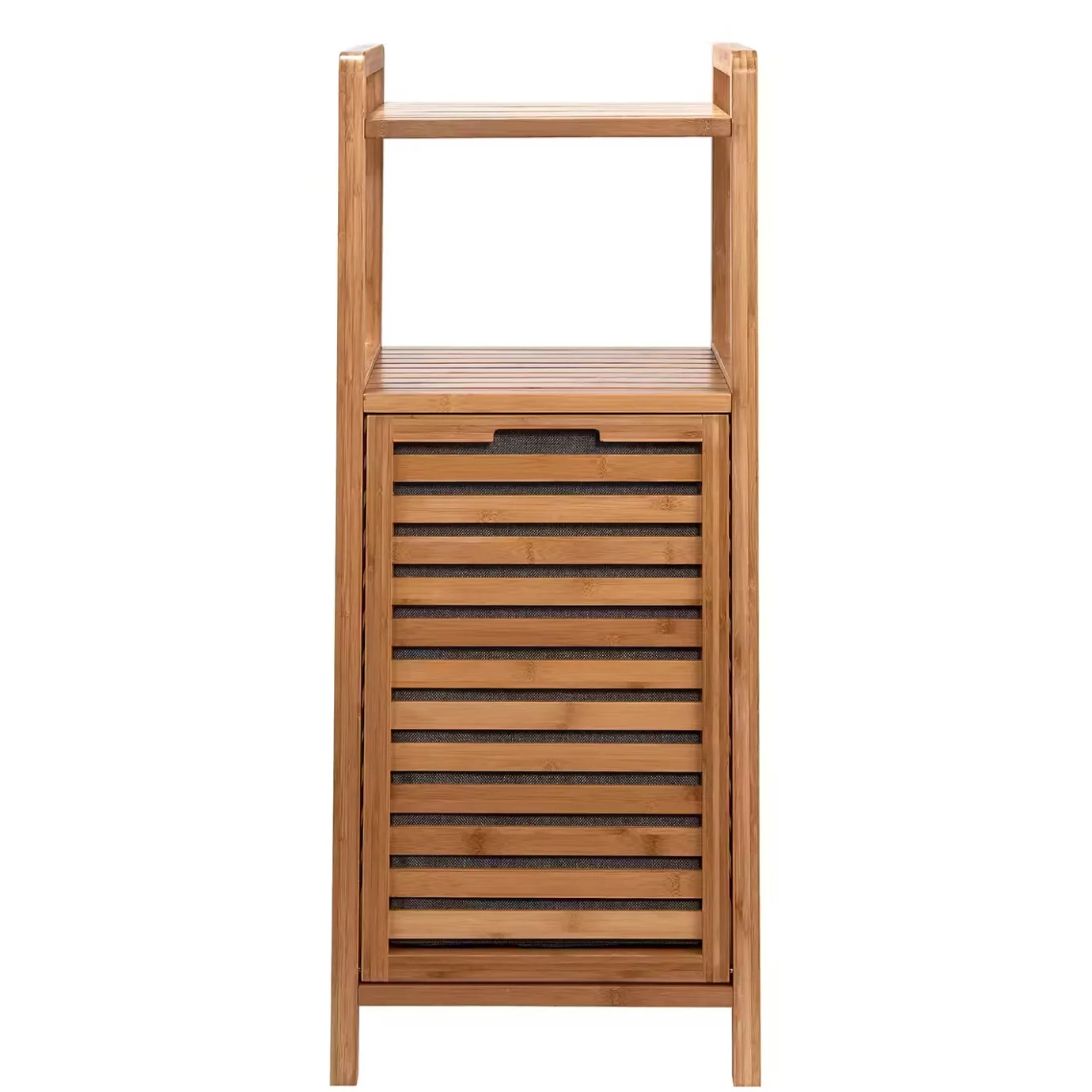 Butlers BIG BAMBOO Regal mit Wäschekorb- Badmöbel|Bad-Accessoires