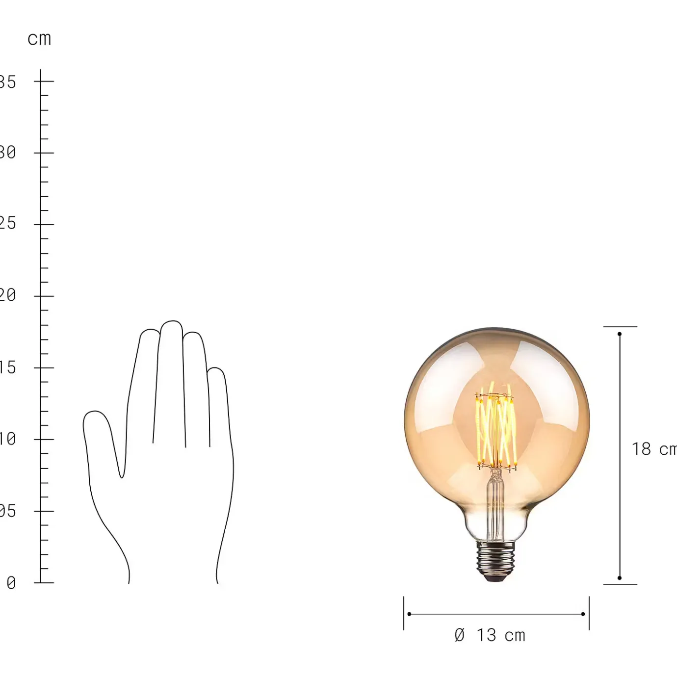 Butlers BRIGHT LIGHT LED-Glühbirne- Led-Leuchtmittel