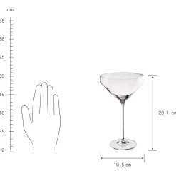 Butlers CLASSY HOUR Cocktailglas 4er-Set- Cocktailgläser