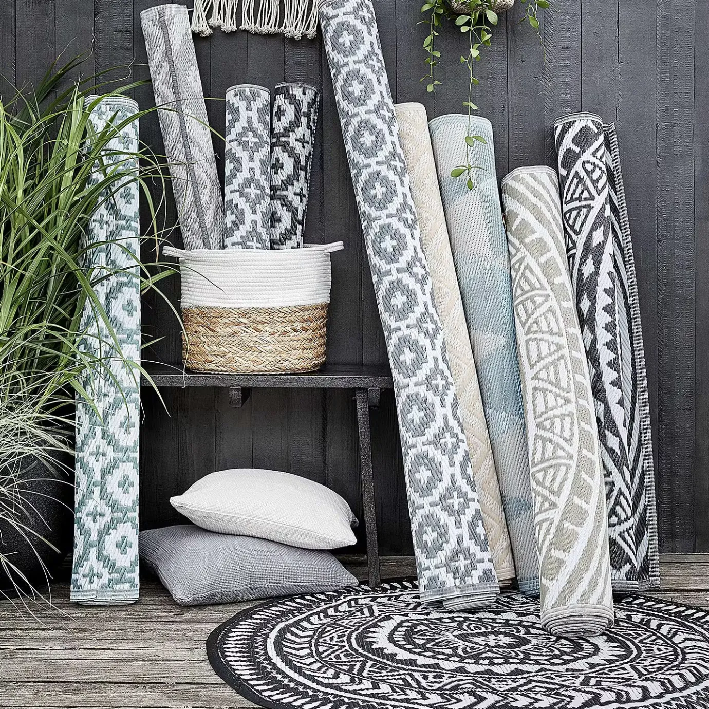 Butlers COLOUR CLASH In-/Outdoorteppich Ethno- Teppiche
