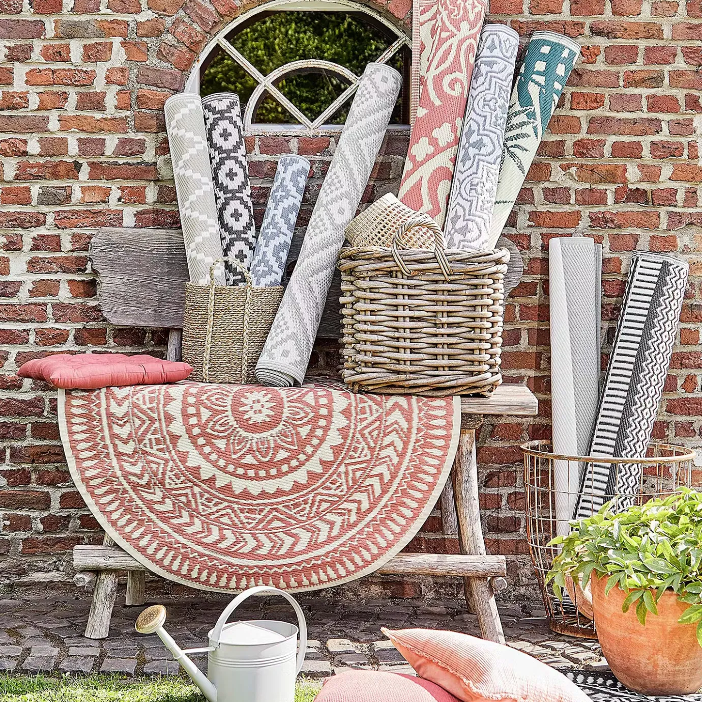 Butlers COLOUR CLASH In-/Outdoorteppich Ethno- Teppiche