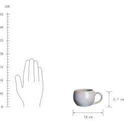 Butlers COTTAGE Espressotasse 6er-Set- Tassen & Becher