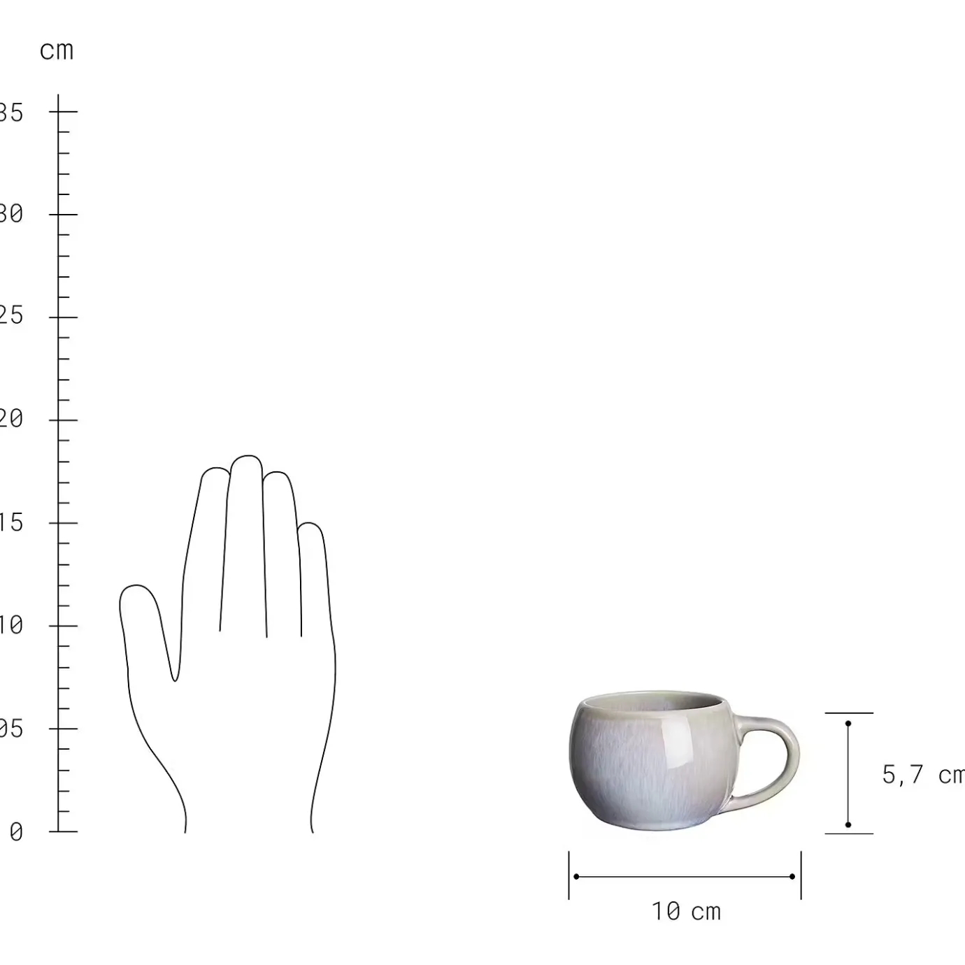 Butlers COTTAGE Espressotasse 6er-Set- Tassen & Becher