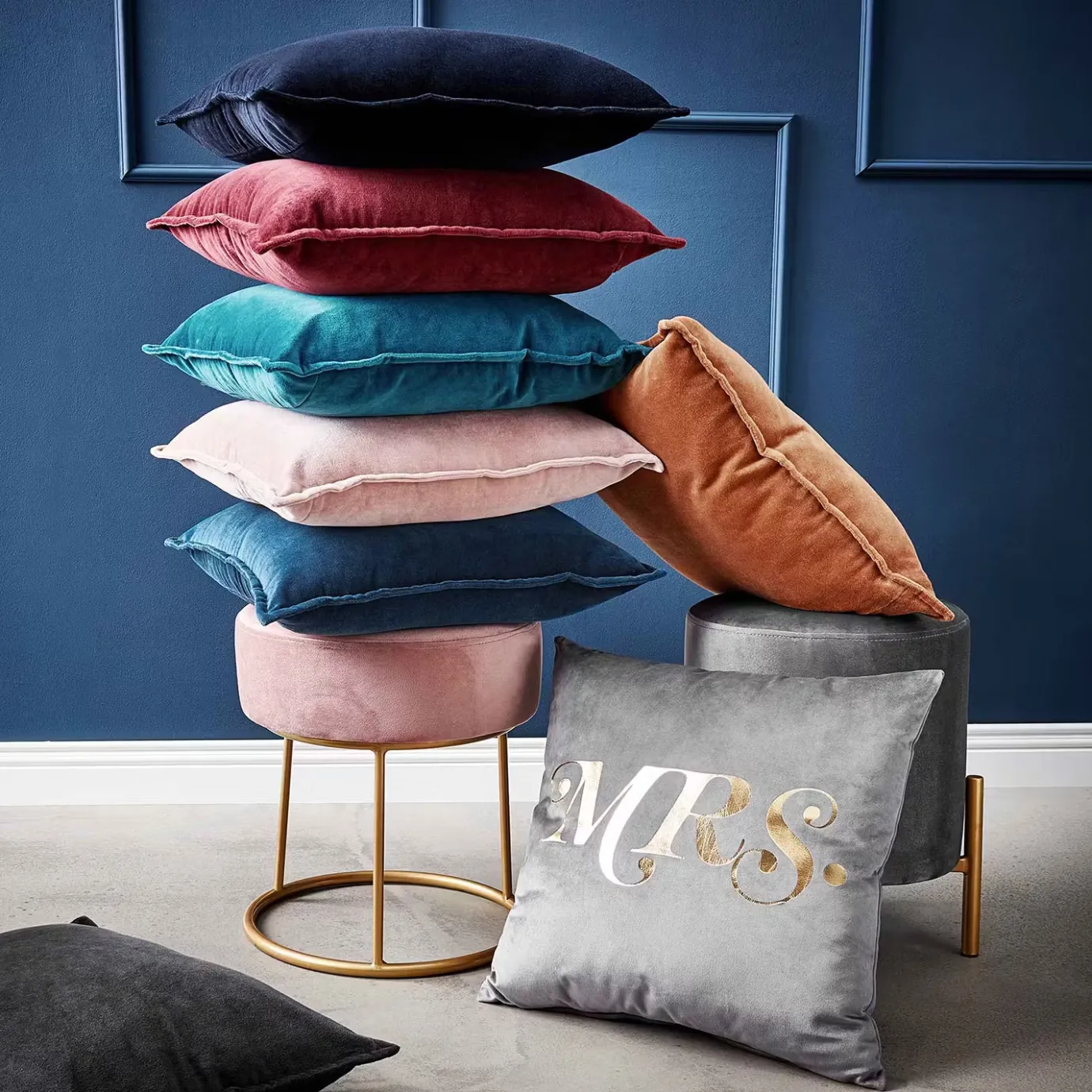 Butlers COTTON VELVET Dekokissen- Kissen & Decken
