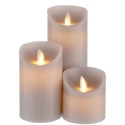 Butlers GLOWING FLAME LED Kerzen-Set 3-tlg.- Kerzen