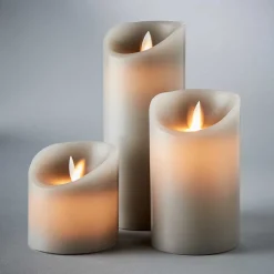 Butlers GLOWING FLAME LED Kerzen-Set 3-tlg.- Kerzen