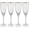 Butlers GOLDEN TWENTIES Champagnerflöte 4er-Set- Sektgläser & Champagnergläser