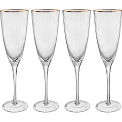 Butlers GOLDEN TWENTIES Champagnerflöte 4er-Set- Sektgläser & Champagnergläser