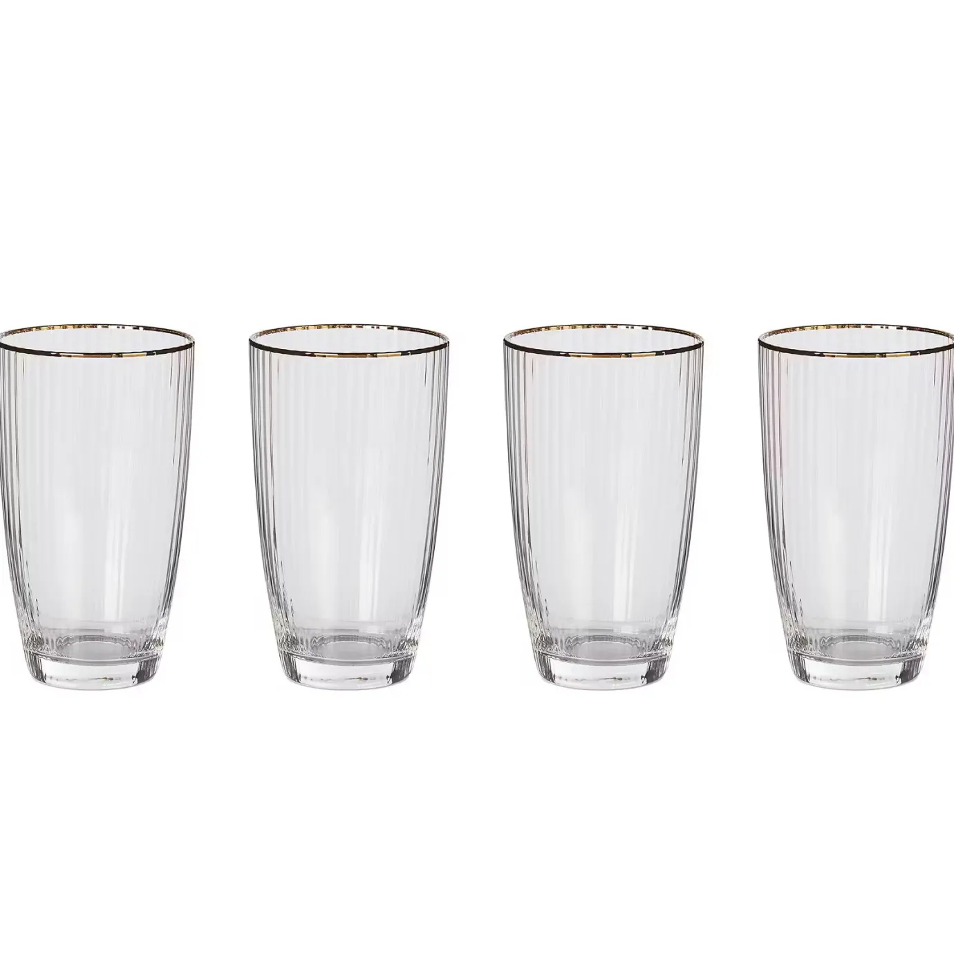 Butlers GOLDEN TWENTIES Londdrinkglas 4er-Set- Cocktailgläser