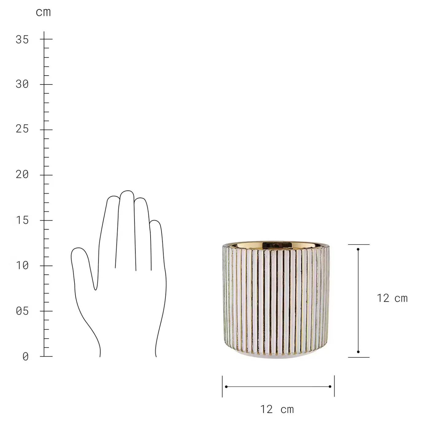 Butlers GOLDIE Blumentopf 2er-Set- Blumentöpfe & Übertöpfe