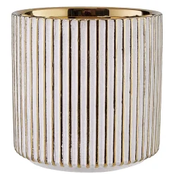 Butlers GOLDIE Blumentopf 2er-Set- Blumentöpfe & Übertöpfe