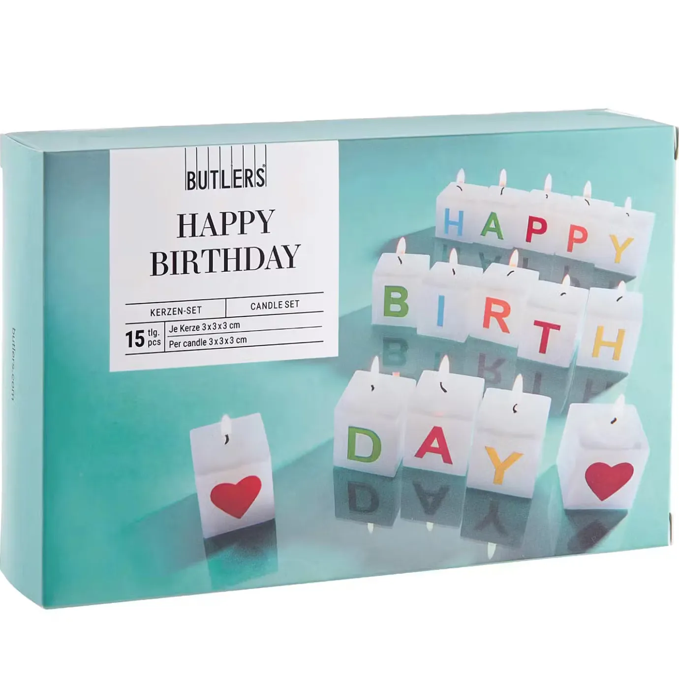 Butlers HAPPY BIRTHDAY Kerzen-Set 6er-Set- Kerzen
