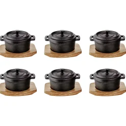 Butlers HOT IRON Serviertopf 6er-Set- Kochen & Backen