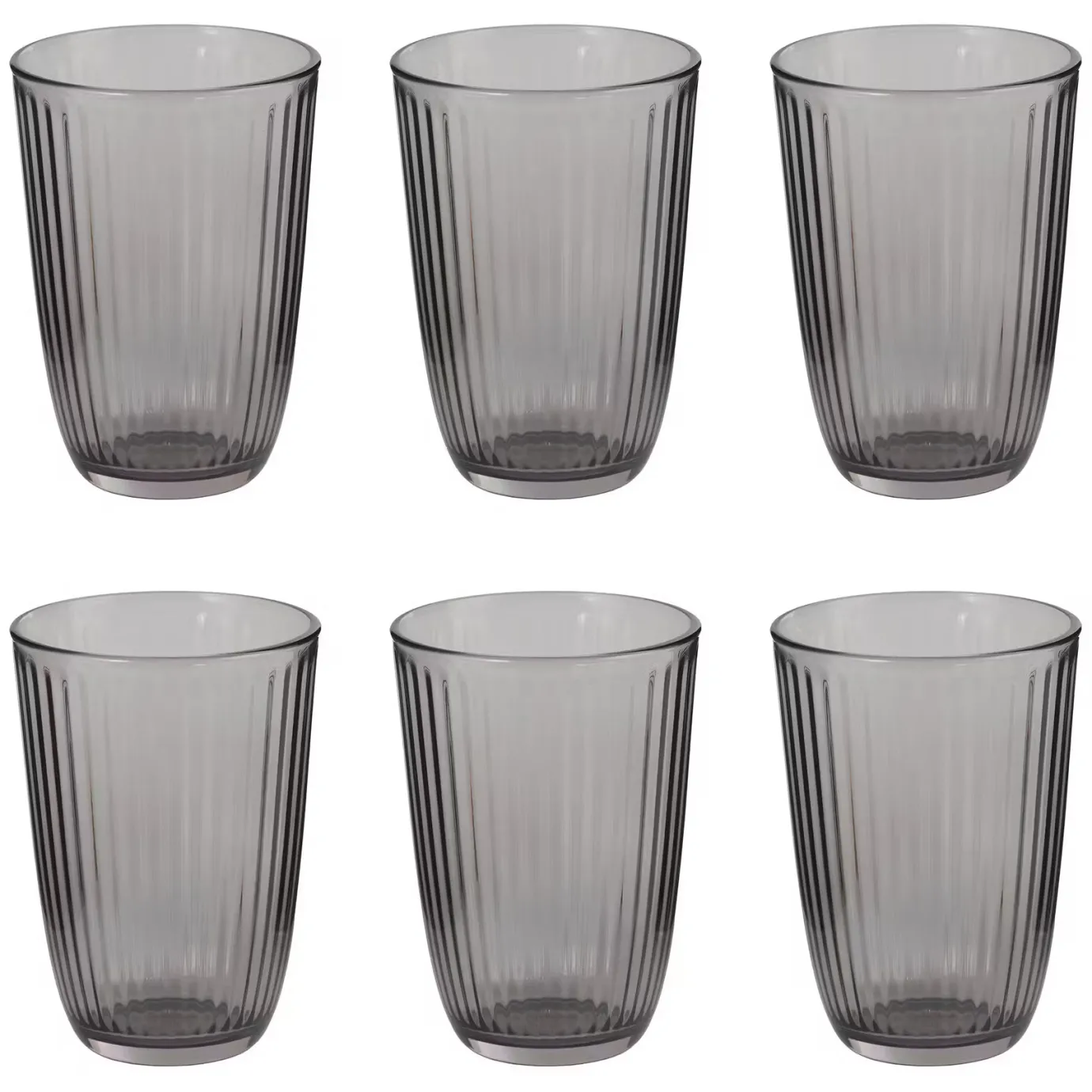 Butlers LINEE Trinkglas 6er-Set- Wassergläser