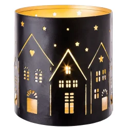 Butlers LUMINOUS Windlicht Häuser- Windlichter|Kerzenhalter & Kerzenständer
