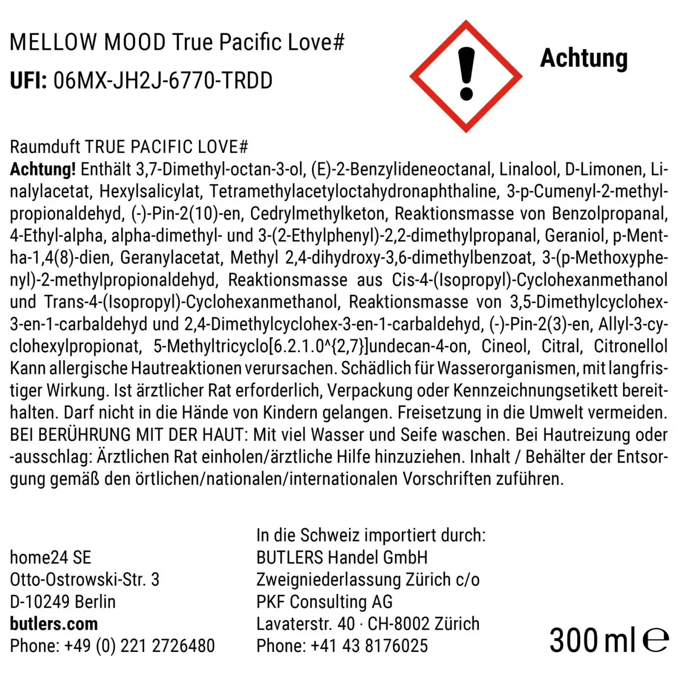 Butlers MELLOW MOOD Raumduft True Pacific Love- Raumdüfte|Raumdüfte & Diffuser