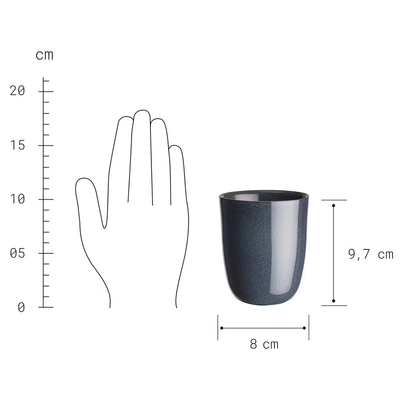 Butlers NATIVE Tasse 4er-Set- Tassen & Becher
