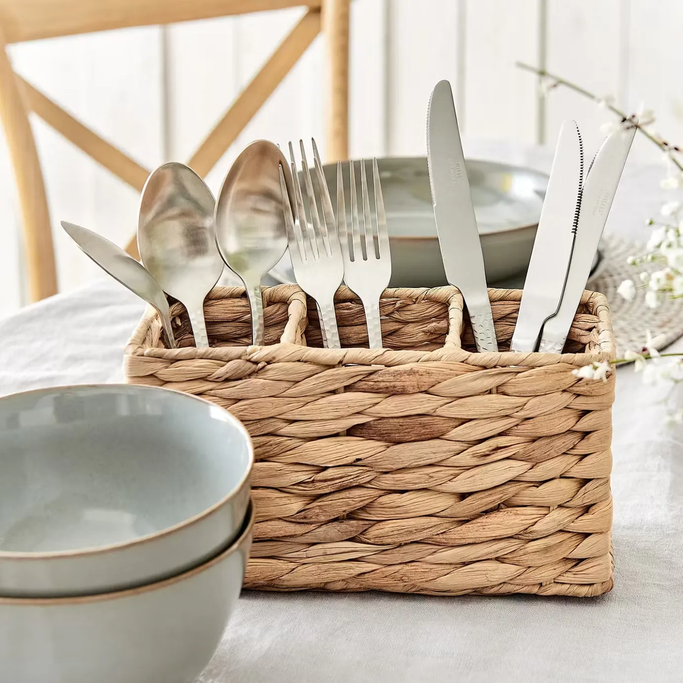Butlers RUSH ROPE Besteckkorb 4er-Set- Kochen & Backen