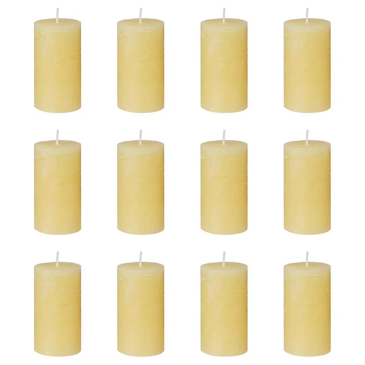 Butlers RUSTIC Stumpenkerze 12er-Set- Kerzen