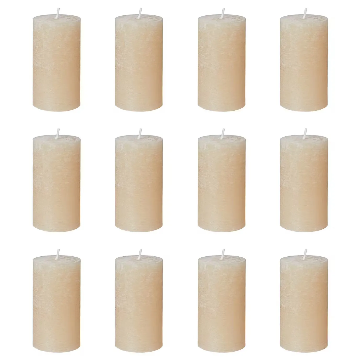 Butlers RUSTIC Stumpenkerze 12er-Set- Kerzen