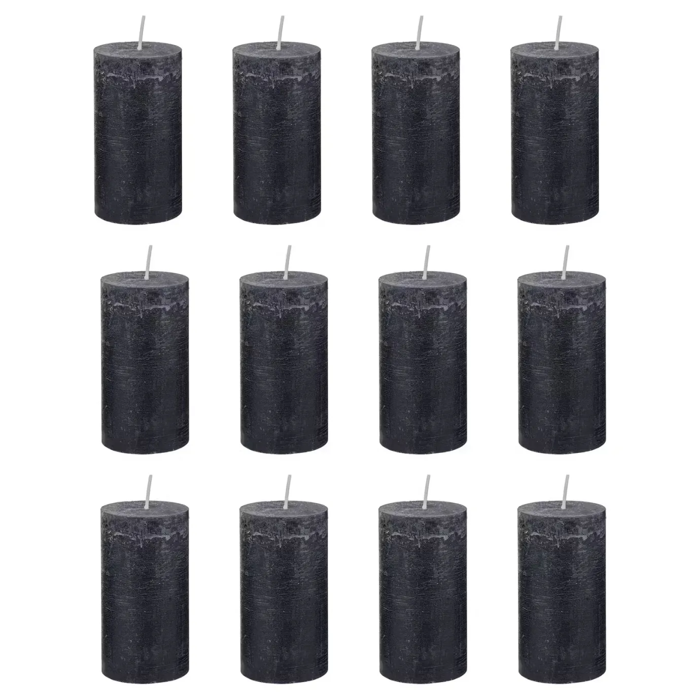 Butlers RUSTIC Stumpenkerze 12er-Set- Kerzen