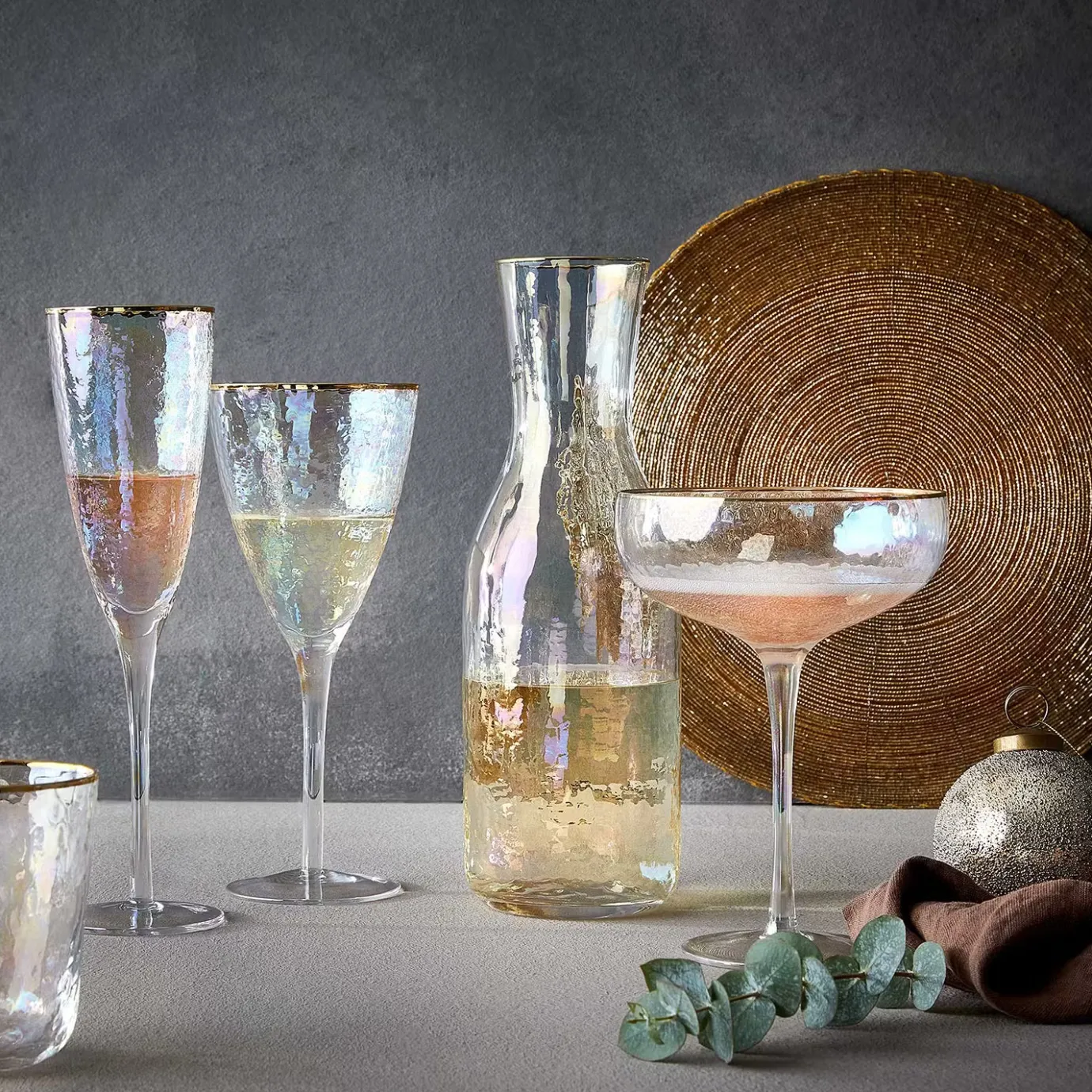Butlers SMERALDA Champagnerflöte 6er-Set- Sektgläser & Champagnergläser