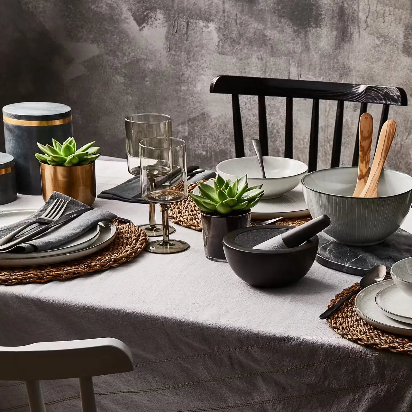 Butlers STONEHENGE Mörser-Set 2-tlg.- Kochen & Backen