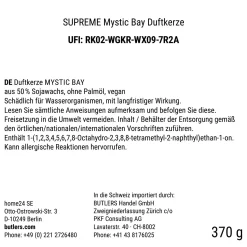 Butlers SUPREME Duftkerze Mystic Bay- Raumdüfte|Raumdüfte & Diffuser