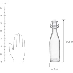 Butlers SWING Flasche mit Bügelverschluß 6er-Set- Karaffen & Krüge