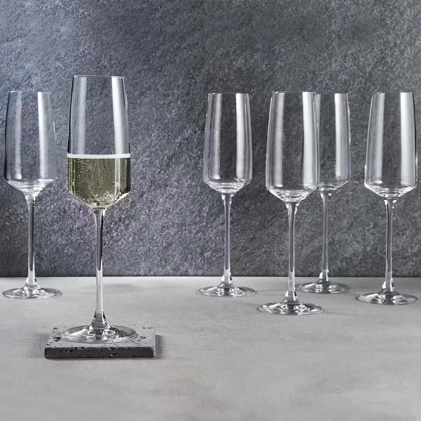 Butlers WINE & DINE Champagnerflöte 6er-Set- Sektgläser & Champagnergläser
