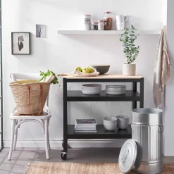 Butlers ZINC Mülltonne Oskar- Mülleimer